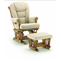 Shermag Sleigh Glider and Ottoman Set
