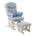 Gingham Glider and Ottoman Set