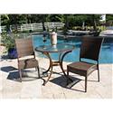 Grenada Patio 3 Piece Table and Side Chair Bistro Set