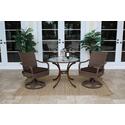 Grenada Patio 3 Piece Swivel Dining Bistro Set
