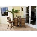 Coco Palm Patio Bar and Swivel Barstool Set