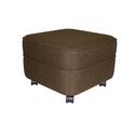 Square Velveteen Ottoman