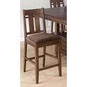 Muir Oak Finished Strapback Counter Height Stool  (Set Of 2)