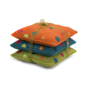 Set of 3 Adalyn Embroidered Dot Pillows 14 x 14