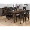 Ames Oak Finished 7-Piece Dining Set
