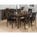 Ames Oak Finished Rectangle Butterfly Leaf Table