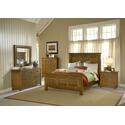 OUTBACK KING SIZE PANEL BED, NIGHTSTAND, DRESSER, MIRROR & CHEST