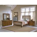 OUTBACK KING SIZE SLAT BED, NIGHTSTAND, DRESSER, & MIRROR