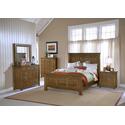 OUTBACK QUEEN SIZE PANEL BED, NIGHTSTAND, CHESSER, MIRROR & CHEST