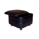 Square Vinyl Storage Ottoman