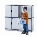 Stacking Lockable Lockers - Triple Stack - Black