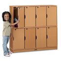 Sproutz® Stacking Lockable Lockers - Triple Stack - Red