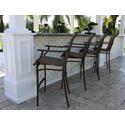 Chub Cay Patio Sling 4 Piece Stackable Barstool Set