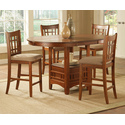 Randolph Oak Round Pub Table w/ 18