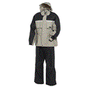 Onyx 9040 Adult PVC/Nylon Rainsuit - Large Stone/Black