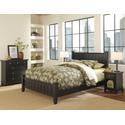 Arts & Crafts  Black Queen Bed, Night Stand, & Chest 