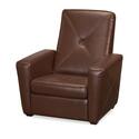 Brown Vinyl Gaming Chair & Ottoman