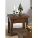 Braeburn Rough Hewn Cherry Finished End Table 