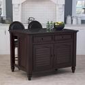 Bermuda Kitchen Island & Two Stools