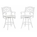 Biscayne Bistro Stool White Finish