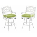 Biscayne Bistro Stool with Cushion White Finish