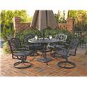 Biscayne 5 Piece Round Outdoor Dining Set