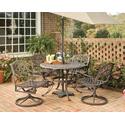 Biscayne 5 Piece Round Outdoor Dining Set