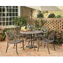 Biscayne 5 Piece Round Outdoor Dining Set