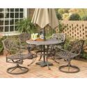 Biscayne 5 Piece Round Outdoor Dining Set