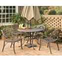 Biscayne 5 Piece Round Outdoor Dining Set