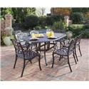 Biscayne 7 Piece Dining Set With Table And Six Arm Chairs