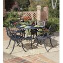 Malibu 5 Piece Dining Set With Outdoor Dining Table And Four Arm Chairs