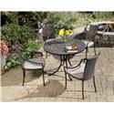 5 Piece Dining Set With Delmar Table And 4 Laguna Slope Arm Chairs