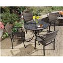 5 Piece Dining Set With Delmar Table And 4 Newport Arm Chairs
