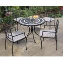 5 Piece Dining Set With Delmar Table And 4 Cambria Arm Chairs