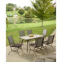 Sundance Marble Rectangle 7 PC Dining Set