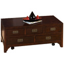 Garnett Cherry Finished Rectangle Cocktail Table 
