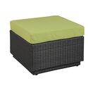 Riviera Ottoman with Green Apple Fabric