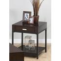 Earvin Espresso Finished End Table 