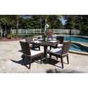 Grenada Patio 5 Piece Table and Side Chair Set