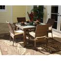 Grenada 5 Piece Square Dining Set with Arm Chairs