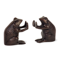 Set of 2 Frog Bookends