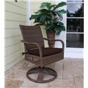 Grenada Patio Swivel Rocking Dining Chair