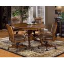 Nassau 5 Piece Game Set With Leather Back Game Chair