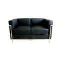 Black Le Corbusier Petite Loveseat