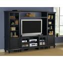 Grand Bay Large Entertainment Wall Unit- Black