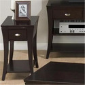Manhattan Espresso Finished Chairside Table 
