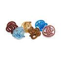 Set of 6 Glass Rope Knots