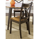 Café Collection Acacia X Back Side Chair (RTA)