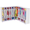 Corner Coat Locker w/ Step